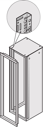 Attēls no Schroff Varistar Deco Frame Adapter Bracket, 1800H 600W, RAL 7035