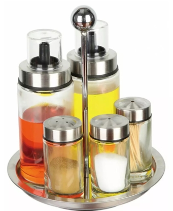 Picture of Seasoning set, 6 elements, glass-steel Kinghoff KH 1648