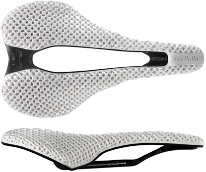 Picture of Selle Italia Siodo SELLE ITALIA SLR BOOST 3D WHITE KIT CARBONIO SUPERFLOW L (id match L3) 171g