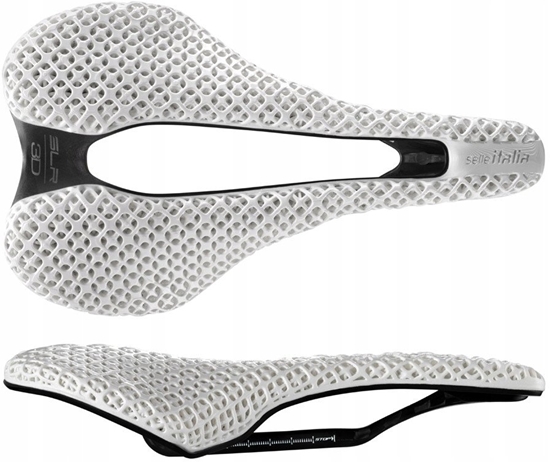 Picture of Selle Italia Siodo SELLE ITALIA SLR BOOST 3D WHITE KIT CARBONIO SUPERFLOW L (id match L3) 171g