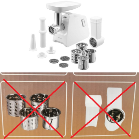 Изображение Sencor SMG 4410WH Meat grinder 1400W (Without grater)
