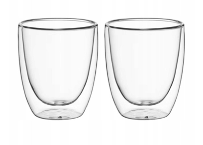 Picture of Set of 2 double-wall glass cups 300 ml, 9004, KAMILLE