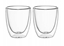 Изображение Set of 2 double-wall glass cups 300 ml, 9004, KAMILLE