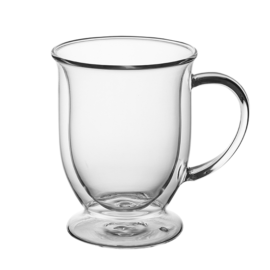 Picture of Set of 2 double-wall glass mugs 370 ml, 9014, Kamille