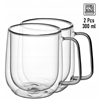 Picture of Set of 2 double-walled 300ml glass mugs, Kamille, 9007