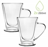 Picture of Set of 2 double-walled glass mugs, 250ml each, Kamille, 9019
