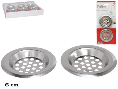 Picture of Set of 2 Sink Strainer, 6 cm, 20.00 x 9.00 x 1.00