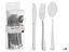 Picture of Set of 24 plastic silver utensils, 24×8.2×5 cm, 10683, Kinvara