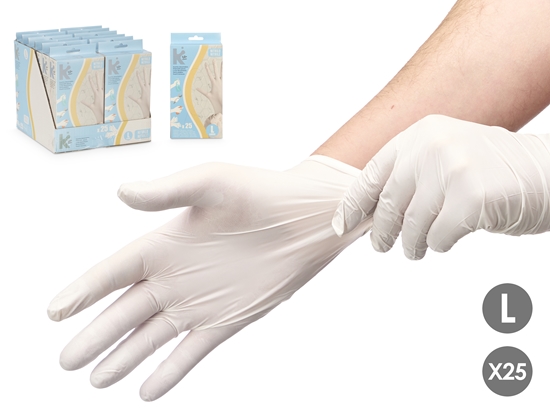 Изображение Set of 25 nitrile gloves size L, 59449, Kipit