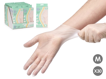 Изображение Set of 30 nitrile gloves size M, 59451, Kipit