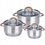 Attēls no Set of pots, 6 elements, rose-gold colour KINGHoff KH 1761