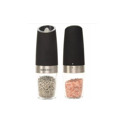Picture of Set of two Kinghoff gravity salt and pepper grinders, 2*50ml, KH 1618