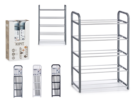 Изображение Shoe rack for 15 pairs, 3 colours, 3×68×18.5 cm, 17026, Kipit