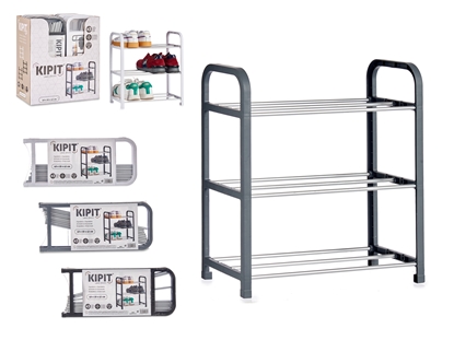 Изображение Shoe rack, 3 tiers, 3.5×44×18.5 cm, 15647, Kipit