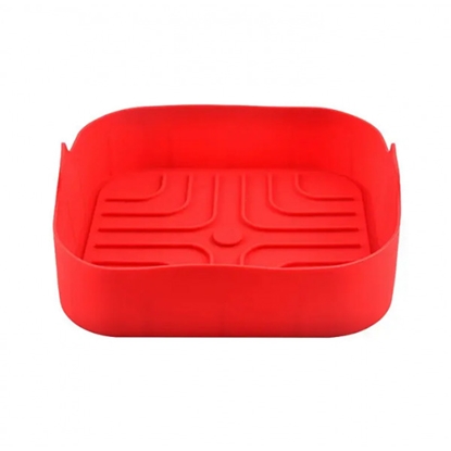 Picture of Silicone liner for AirFryer Rosberg R51980SS, 20.5x20.5x5.5cm, Red