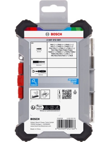Изображение Skrūvgriežu uzgaļu komplekts Bosch 2607012081; 50 gab.