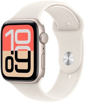 Attēls no Smartwatch Apple Watch SE 3 GPS 40mm Starlight Alu Sport S/M Beowy (MEH34RK/A)