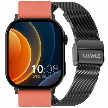 Attēls no Smartwatch Gravity GT15-3 Silicone Strap + Black Bracelet / red-black