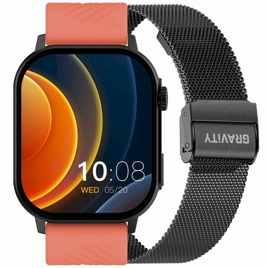 Picture of Smartwatch Gravity GT15-3 Silicone Strap + Black Bracelet / red-black