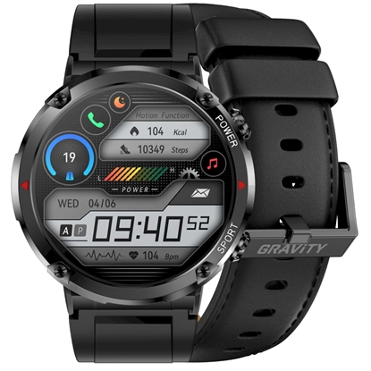 Attēls no Smartwatch Gravity GT21-3 + Silicone Strap / black