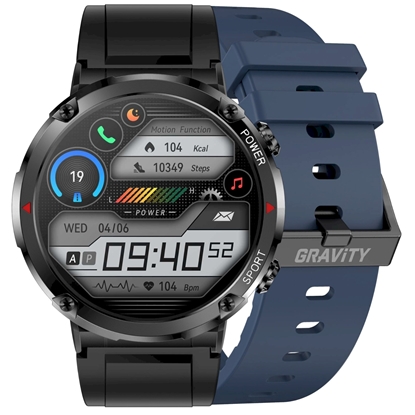 Attēls no Smartwatch Gravity GT21-5 with Silicone Strap / Navy Blue