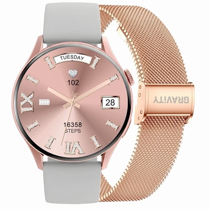 Attēls no Smartwatch Gravity Strap + Bracelet GT11-8 / Rose Gold