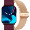Picture of Smartwatch Gravity with 2 Straps GT17-6 / rose gold/burgundy