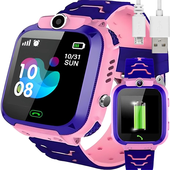 Picture of Smartwatch Retoo Smartwatch zegarek dla dzieci poczenia kamera latarka GPS SOS microSIM - róowy Smartwatch zegarek dla dzieci poczenia kamera latarka GPS SOS microSIM - róowy