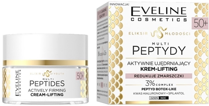 Изображение Soraya EVELINE_Eliksir modoci aktywnie ujdrniajcy krem do twarzy 50+ Multi Peptydy 50ml