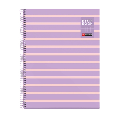 Picture of Spirālveida klade APLI, A4, 80 lapas, rūtiņu, mauve