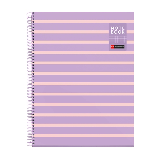 Picture of Spirālveida klade APLI, A4, 80 lapas, rūtiņu, mauve