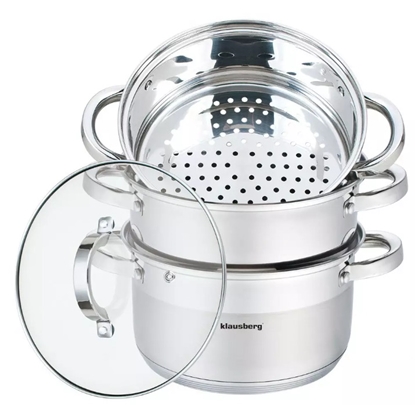 Изображение Steam boiler, steel, set of 4 pcs Ø20cm, 3.1L, Klausberg.
