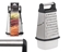Attēls no Steel grater, black, large measuring container, 26×16.5×12.5 cm, 13754, Kinvara