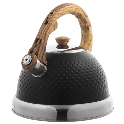 Picture of Steel kettle with whistle, 2.7L, black, Ofenbach, 100305BL