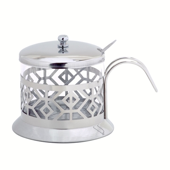Picture of Sugar bowl 200ml with spoon, 7007, Kamille