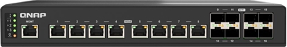 Picture of Switch Qnap QNAP QSW-IM3216-8S8T cza sieciowe Zarzdzany 10G Ethernet (100/1000/10000) Czarny