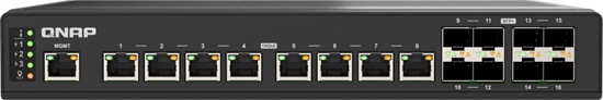 Изображение Switch Qnap QNAP QSW-IM3216-8S8T cza sieciowe Zarzdzany 10G Ethernet (100/1000/10000) Czarny