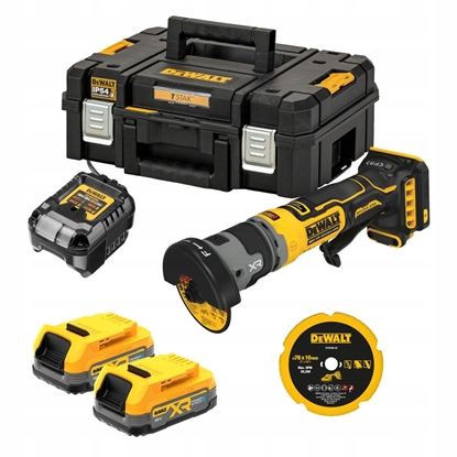 Изображение Szlifierka Dewalt DEWALT SZLIFIERKA KTOWA   76mm 18V DCG430E2T 2x1,7Ah BL TSTAK