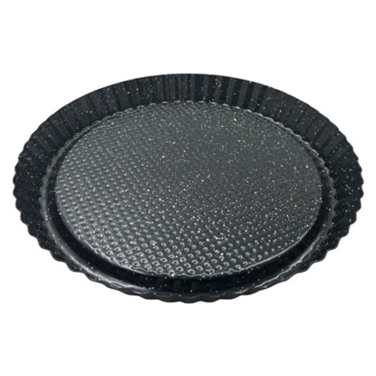 Attēls no Tart pan, metal, with non-stick coating, black, diameter 28 cm Klausberg, KB 7836