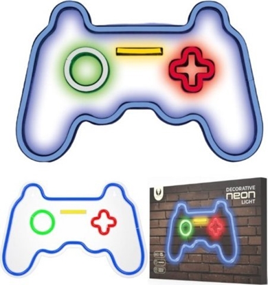 Picture of TelForceOne Neon LED napis Gamepad dekoracyjny cienny 27,5x41x1.6 cm