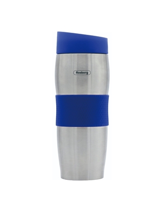 Picture of Thermo mug Rosberg R52011C, 0.380 l., Double walls, S/s/blue