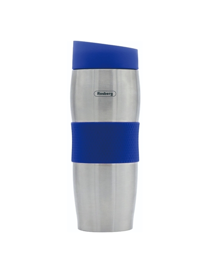 Picture of Thermo mug Rosberg R52011C, 0.380 l., Double walls, S/s/blue