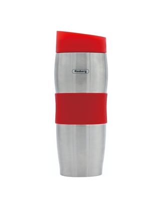 Picture of Thermo mug Rosberg R52011C, 0.380 l., Double walls, S/s/red