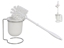 Attēls no Toilet Brush Holder W/ Brush, White, 10.00 x 12.00 x 39.00, BATH&GO