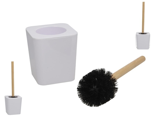 Picture of Toilet Brush Holder, 38.5 cm, White, 11.50 x 11.50 x 38.50, BATH&GO
