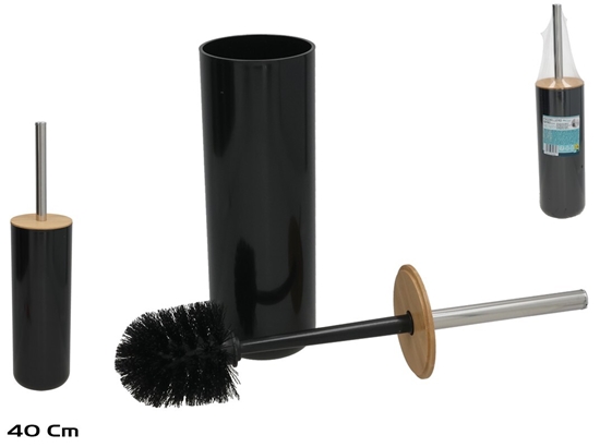 Picture of Toilet Brush Holder, Black, 9.00 x 9.00 x 40.00, BATH&GO