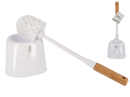Изображение Toilet Brush Holder, White, 13.00 x 13.00 x 38.00, BATH&GO