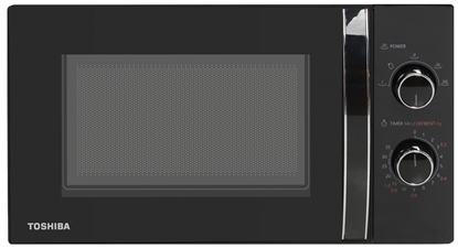Picture of Toshiba MW MM20PBK microwave oven, 20 L, with mechanical control, 800 W power