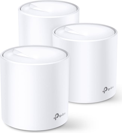 Изображение Tp-Link Deco X60 Divkāršā frekvenču josla (2.4 GHz / 5 GHz) Wi-Fi 6 (802.11ax) Balts 2 Iekšējs