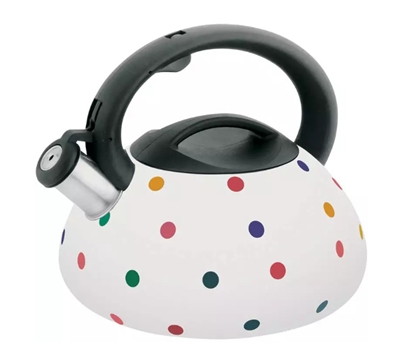 Изображение Traditional 3 l kettle, white with dots, Klausberg, KB 7074